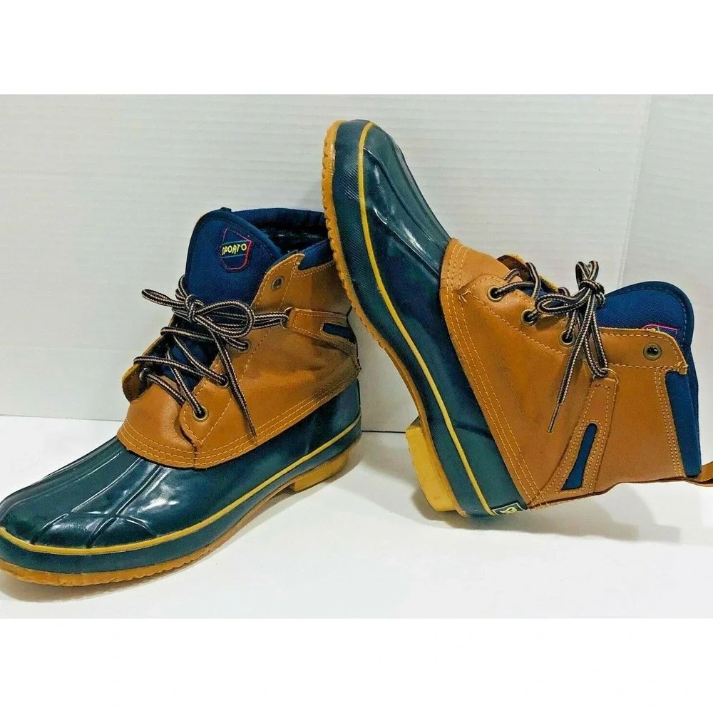 Sporto Mens Thermolite Duck Ankle Boots Insulate Waterproof Chores All Weather 9